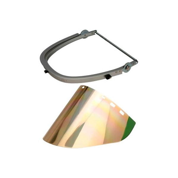 Paulson Paulson Aluminum Cap Bracket & Gold/Green Face Shield, CB10- PA + IM22- GHC6FM CB10-PA + IM22-GHC6FM - main